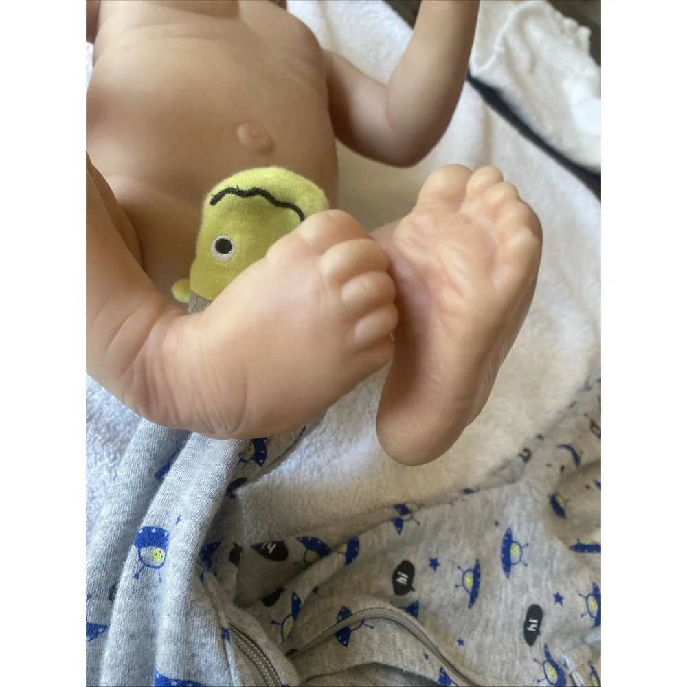 Reborn Baby‎ Doll Anatomic Male Newborn Male Eyelashes Fingernails Baby Boy